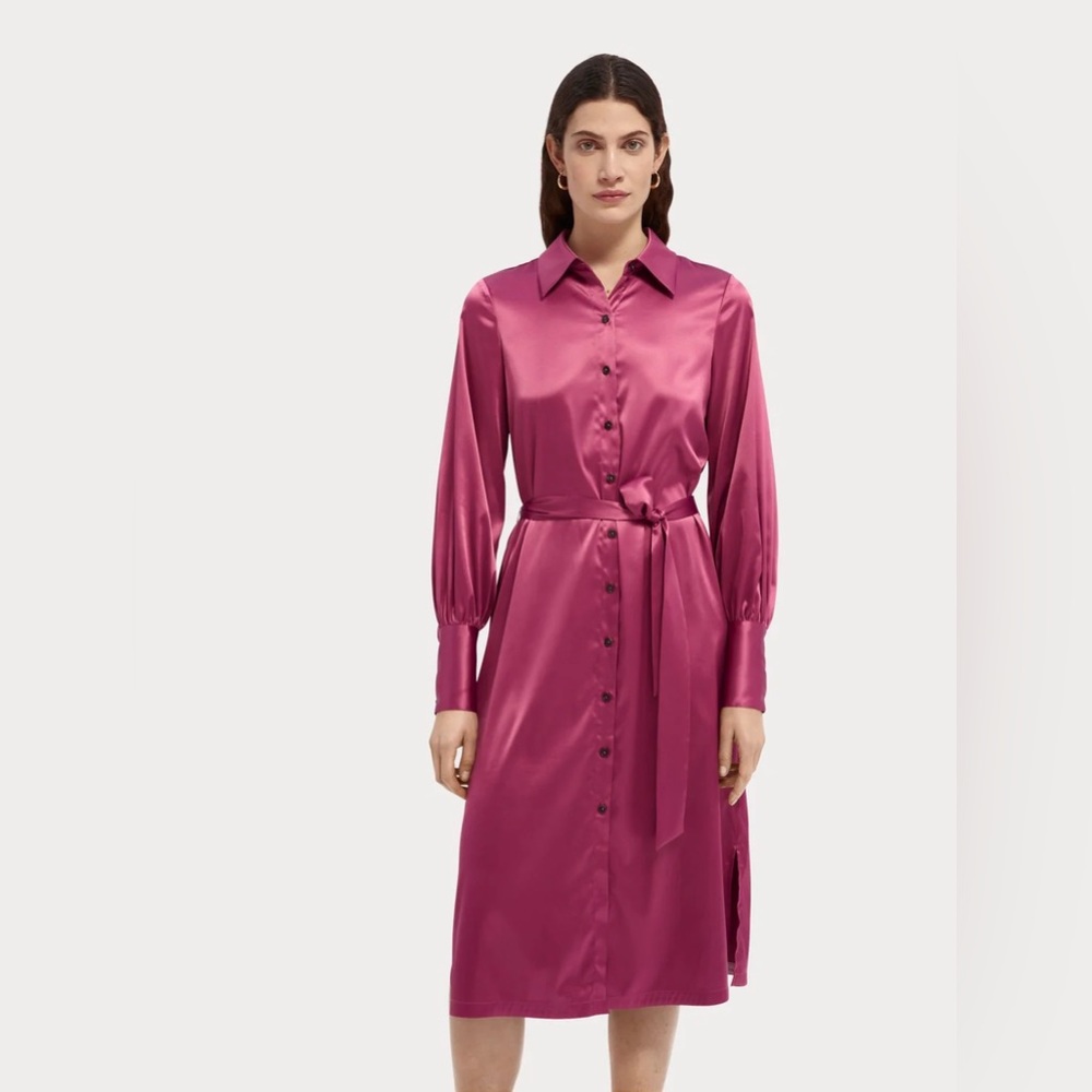 Scotch & Soda Satiny Shirt Dress